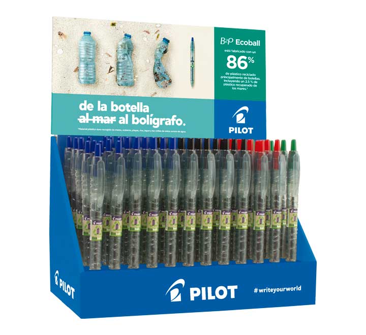 Blister con cuatro bolígrafos azules R301 ERICHKRAUSE — Cartabon