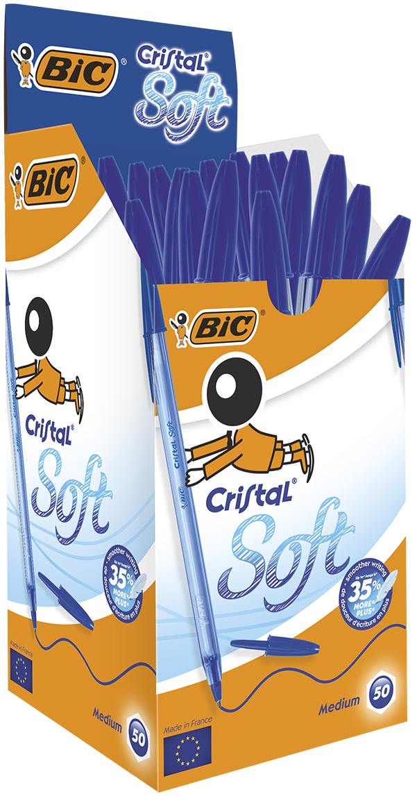 Boligrafo Bic Cristal Metalizado + 2 Recargas Azul Pack. Bolígrafos bic de  tinta . La Superpapelería