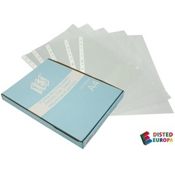 Funda de Plástico Transparente para Folios A4 - Pack de 50 Fundas de  Polipropileno - Diseño Multitaladro y Lomo Reforzado - Ideal para Guardar y